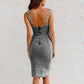 ⏰ ¡Oferta Limitada 50% OFF! 👗 Vestido Ajustado de Mezclilla para Mujer – Tirantes y Cuello en U, Casual, Moderno y Perfecto para Cada Ocasión ✨💖