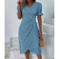 🌸 Vestido Casual de Vacaciones para Mujer – Cuello en V y Dobladillo Irregular Floral, Comodidad y Estilo para Todo el Día ✨👗