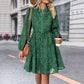 🌸2025 Pre-Sale New Model🌸Women's Long Sleeve Lace Jacquard Printed Dress