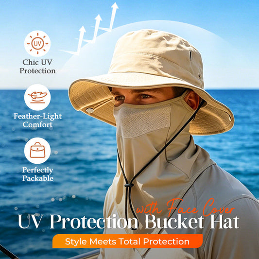 ⏰🔥 ¡50% DE DESCUENTO POR TIEMPO LIMITADO! 🧢 Sombrero Tipo Pescador – Protección UV y Cobertura Facial para Todo Tipo de Actividades al Aire Libre 🌞✨