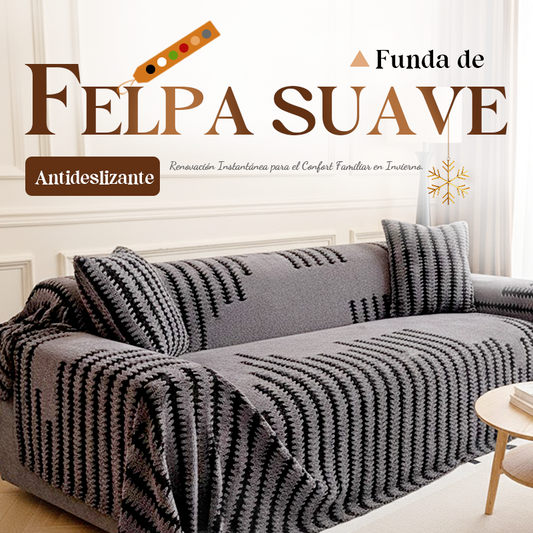 🛋️ Funda de Sofá de Felpa Suave y Antideslizante – Comodidad y Estilo para tu Hogar ✨