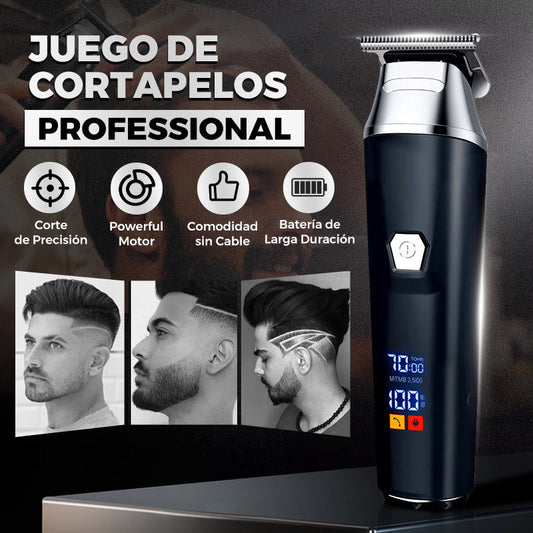 ✂️ Cortapelos Profesional para Hombre – 4 Guías de Corte, Motor de Cobre Silencioso y Afeitado de Precisión 💈⚡
