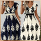 ⏰ ¡Oferta Limitada 50% OFF! 👗 Vestido Maxi Fluido con Estampado Barroco y Escote en V para Mujer – Elegancia y Comodidad Todo el Día 🏖️✨