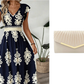 ⏰ ¡Oferta Limitada 50% OFF! 👗 Vestido Maxi Fluido con Estampado Barroco y Escote en V para Mujer – Elegancia y Comodidad Todo el Día 🏖️✨