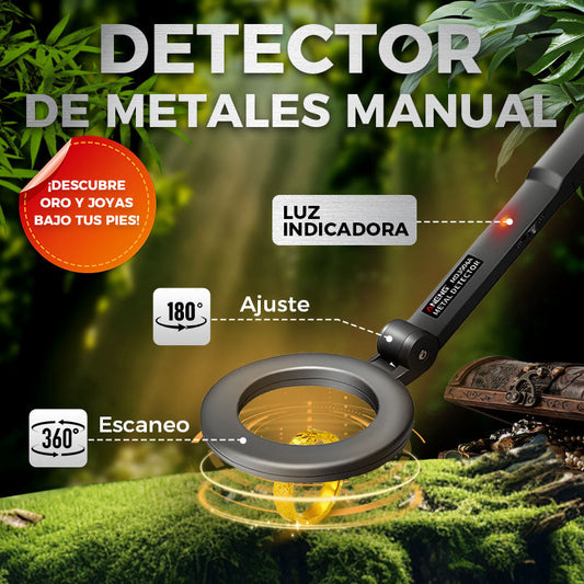 ⏰🔥 ¡Oferta Especial 50% OFF! 🏆 Detector de Metales Manual 360° – Encuentra Oro y Joyas con Precisión ✨💎