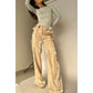 🌟45%OFF🌟Golden Years Glitter Fabric Drawstring Waist Pocketed Wide Leg Pants