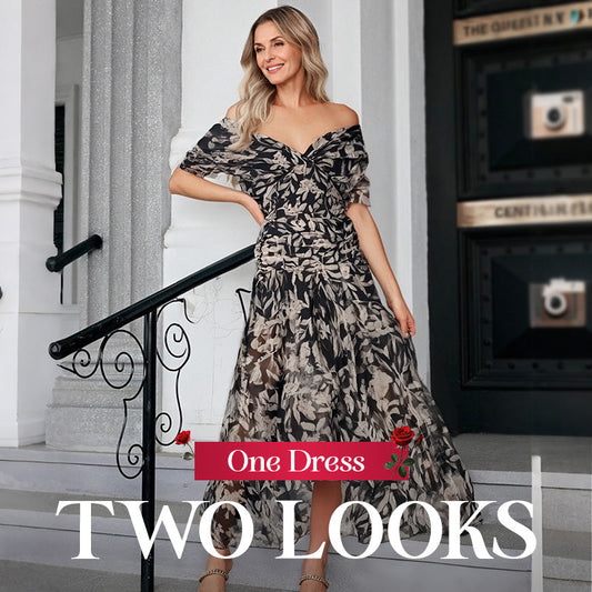 🌸 Vestido con Escote en V y Estampado Floral para Mujer – Ligero, Elegante y Perfecto para el Verano ✨👗