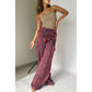 🌟45%OFF🌟Golden Years Glitter Fabric Drawstring Waist Pocketed Wide Leg Pants