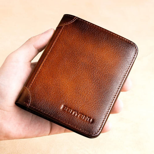 ⏰🔥 ¡50% DE DESCUENTO POR TIEMPO LIMITADO! 💼 Cartera Minimalista de Cuero para Hombre – Ultraplana, Segura y Elegante ✨🌟