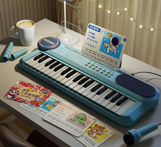 🎹🔥 ¡50% OFF! Teclado Electrónico Infantil Multifunción – Aprende Música Jugando, Luces y Sonidos Divertidos ✨🧠