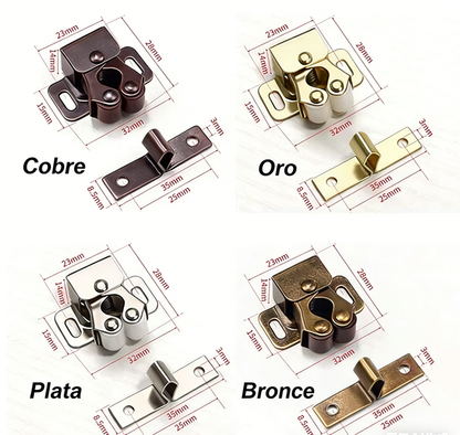 🚪✨ Cierres a Presión de Acero Inoxidable para Gabinetes   Resistentes, Clásicos y de Fácil Instalación 🔩🧰