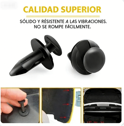 🔥🚗 Kit de 160 Remaches Plásticos para Carrocería de Auto 🛠️✨ Perfecto para reparaciones y proyectos de mantenimiento del coche 💖🔧