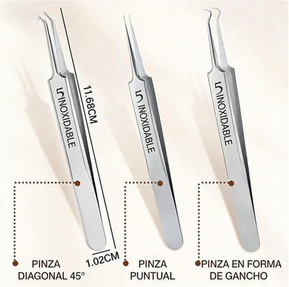 ✨🔥 Pinzas Extractoras de Puntos Negros de Acero Inoxidable 🖤💎 Precisas y seguras para una piel limpia y radiante 🌟🧖‍♀️