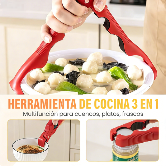 ✨ Abrazadera de Silicona 3 en 1 para Cuencos y Platos – Práctica, Antideslizante y Multifuncional 🍽️🔒