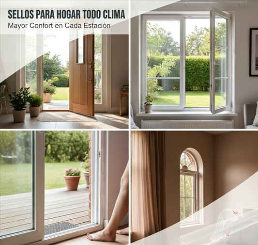 🔥 Burletes Autoadhesivos para Puertas y Ventanas – Aísla el Frío y Ahorrar Energía con Facilidad ❄️🏠