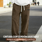 ✨ Pantalones Holgados para Hombre con Cordón y Bolsillos – Comodidad, Estilo Casual y Práctico para Todos los Días 🌟🧑‍💼