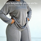 ✨👕 Conjunto de 2 Piezas para Mujer: Camiseta de Manga Larga y Pantalones Anchos – Comodidad Moderna y Estilo Relajado para el Día a Día 🌟💖
