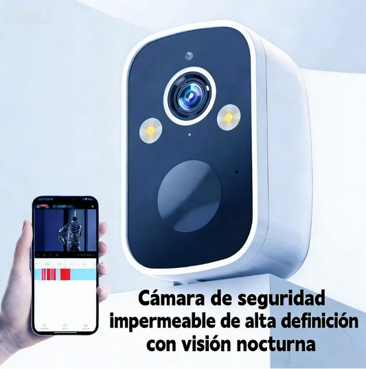 🔥 Cámara Inalámbrica con Visión Nocturna – Seguridad Inteligente 24/7 para Tu Hogar 🏡💡