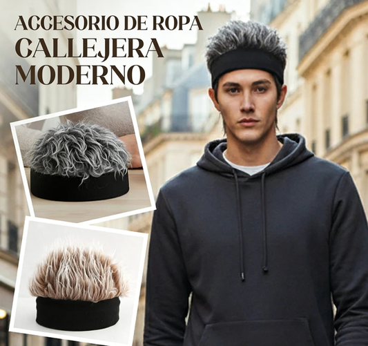 🎩 Gorra con Peluca Estilo Hip-Hop – Look Único y Moderno para Todos los Días 🧢✨