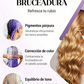 💜 Máscara Capilar Violeta Anti-Amarillamiento – ¡Elimina los Reflejos Rojos y Devuelve el Brillo Natural! ✨🌿