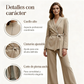 👗 Conjunto de Chaqueta Elegante de Cintura Alta y Pantalones Anchos para Mujer – Estilo Sofisticado y Confortable para Todo Momento ✨🌟