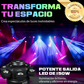 💡 Luz Ambiental LED con Efecto Multihaz – Colores Dinámicos, Control Remoto e Instalación Fácil para Hogar y Fiestas 🎉✨