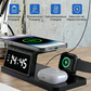 🔌 Estación de Carga Inalámbrica Rápida 4 en 1 con Soporte para Reloj – Carga Conveniente y Organizada para Todos tus Dispositivos ⌚✨