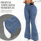 👖 Jeans de Cintura Alta y Pierna Acampanada para Mujer – Elásticos, Cómodos y con Estilo Moderno ✨🌸