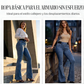 👖 Jeans de Cintura Alta y Pierna Acampanada para Mujer – Elásticos, Cómodos y con Estilo Moderno ✨🌸