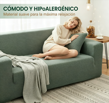 🛋️ Funda Elástica de Sofá de Punto Jacquard – Ajuste Perfecto y Protección Elegante para tu Mueble ✨💖