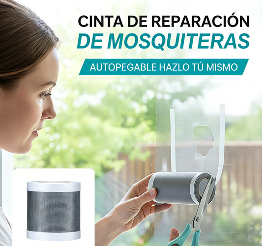 🪟 Cinta Autoadhesiva para Reparar Mosquiteras – Solución Fácil y Rápida DIY para Ventanas y Puertas ✨🛠️