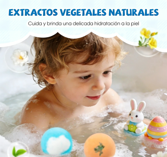 🛁 Set de Regalo de 12 Bombas de Baño para Niños – Diversión y Cuidado Suave para la Piel ✨🎁