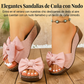 👡 Sandalias de Cuña para Mujer – Puntera Abierta con Lazo, Comodidad y Estilo Elegante ✨💖