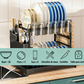 🍽️ Escurridor de Platos de 2 Niveles – Organizador de Cocina con Rejilla de Drenaje, Práctico y Funcional ✨🏠