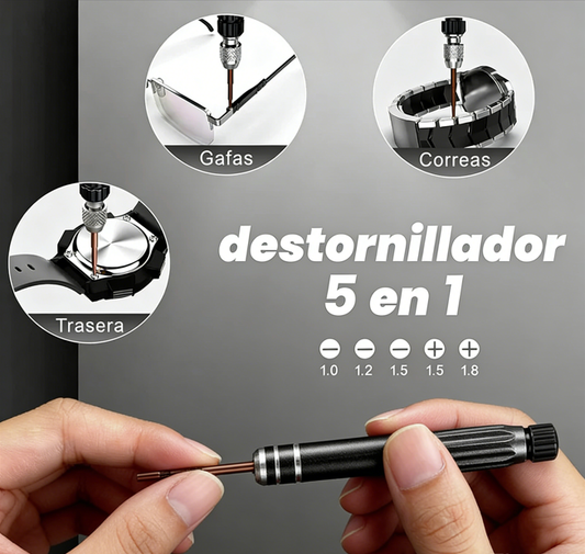 🕰️ Kit Profesional para Cambio de Pila de Reloj – Herramientas de Reparación Casera Rápida y Fácil 🔋🛠️