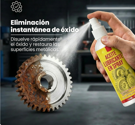 ⏰ ¡Oferta Limitada 50% OFF! 🏆 Spray Removedor de Óxido y Lubricante Multiusos – Compra 3 y Llévate 2 Gratis 🔧🚗🏠 Rápido, Fácil y Protege Herramientas y Piezas Metálicas ✨💪