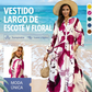 ⏰ ¡Oferta Limitada 50% OFF! 👗 Vestido Largo Floral con Cuello en V para Mujer – Comodidad como una Nube y Estilo Elegante 🌸💃