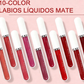 ⏰🔥 ¡Oferta Especial 50% OFF! 💄 Brillo de Labios Mate Impermeable – Set de 10 Piezas para Labios Perfectos Todo el Día ✨💋