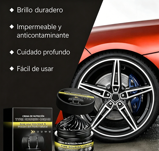 ⏰ ¡Oferta Limitada 50% OFF! ✨ Cera para Neumáticos – Restaura el Brillo Negro, Protege contra Rayos UV y Repele la Suciedad 🚗💨 Fácil y Rápido