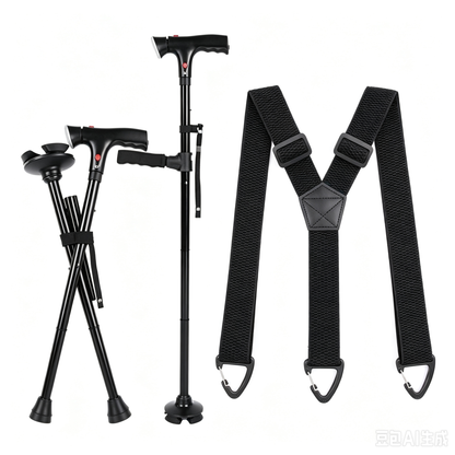 ⏰🔥 ¡OFERTA 50% OFF! 🦯✨ Bastón Plegable Multifuncional para Personas Mayores – Más Estabilidad, Seguridad y Confianza al Caminar 👣💡