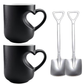 ⏰🔥 ¡50% DE DESCUENTO POR TIEMPO LIMITADO! ☕ Taza de Cerámica que Cambia de Color – Asa en Forma de Corazón para Momentos Mágicos 💖✨