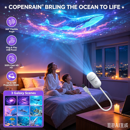 🌙✨ ¡OFERTA 50% OFF! Proyector USB de Galaxia y Luna – Luz Nocturna HD Mágica para Tu Habitación