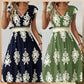 ⏰ ¡Oferta Limitada 50% OFF! 👗 Vestido Maxi Fluido con Estampado Barroco y Escote en V para Mujer – Elegancia y Comodidad Todo el Día 🏖️✨