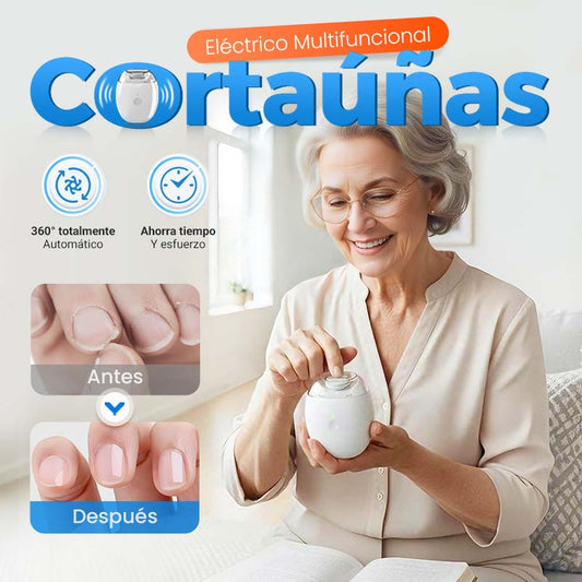 🔥 ¡50% DE DESCUENTO! ✨ Lima de Uñas Automática Universal para Adultos y Niños – ¡Cuidado rápido y fácil para tus uñas! 💅👶👨‍🦳