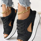 ✨SANDALIAS MUFFIN CON CORDONES Y ABERTURAS CON PANELES EN CONTRASTE✨