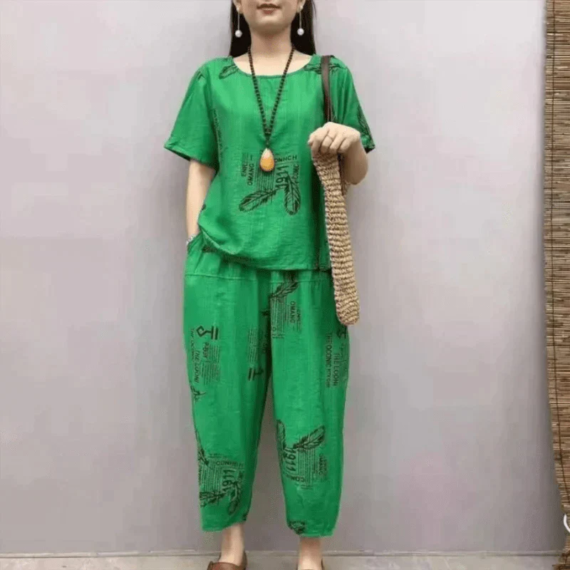 🔥Venta caliente🔥Conjunto Mujer Casual y Suelto 2 Piezas-4