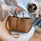 Bolso de mano elegante de mujer, de color liso y estilo francés