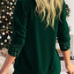 🎁Christmas discount 49% OFF🎄Sequin Loose Smocked Fake Two-Piece Top