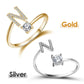 💍 ¡50% DE DESCUENTO AHORA! ❤️ Anillo con inicial de amor: personalizado, ajustable y perfecto como regalo significativo para ti o para un ser querido ✨
