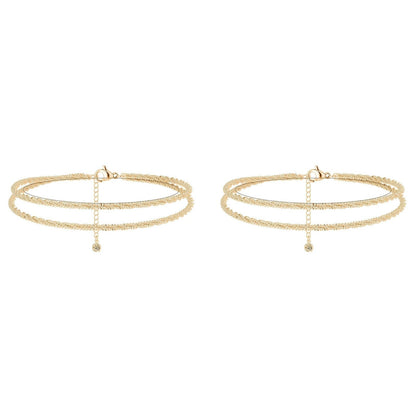 ⏰🔥 ¡COMPRA 1 Y LLÉVATE 1 GRATIS! 💜 Tobillera en Capas – Delicada, Impermeable y Perfecta para Cualquier Ocasión ✨💖